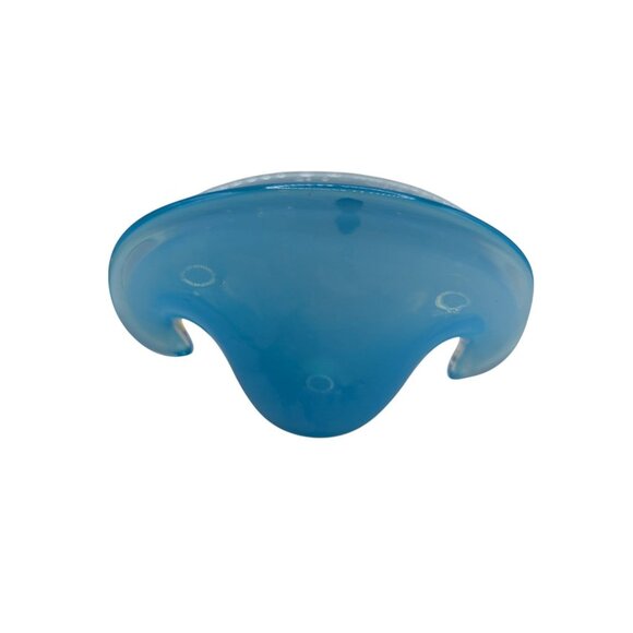 Vintag Italian Azzura Blue Clamshell Vase - Picture 12 of 14